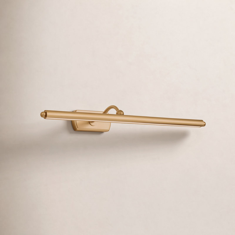 Lamont Picture Light, 2.38" H x 19.13" W x 9" D, Burnished Brass
