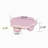35" Pink Cloud Shaped Coffee Table, Petal-Shaped Modern Minimalist Coffee Table With Spherical Legs, Macaron Pink Kid & Pet Friendly Space Saving Living Room Table For Small Apartment, Pink-1047706958-1047706959