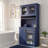 35.4" Freestanding Garage Storage Cabinet with Hutch, Adjustable Shelves, Drawer, Pull-Out Trays & Workstation-1954490488