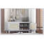 Banc d'entrée en rotin avec rangement Boho, banc à chaussures rembourré avec portes doubles, rangement en bois-52088720