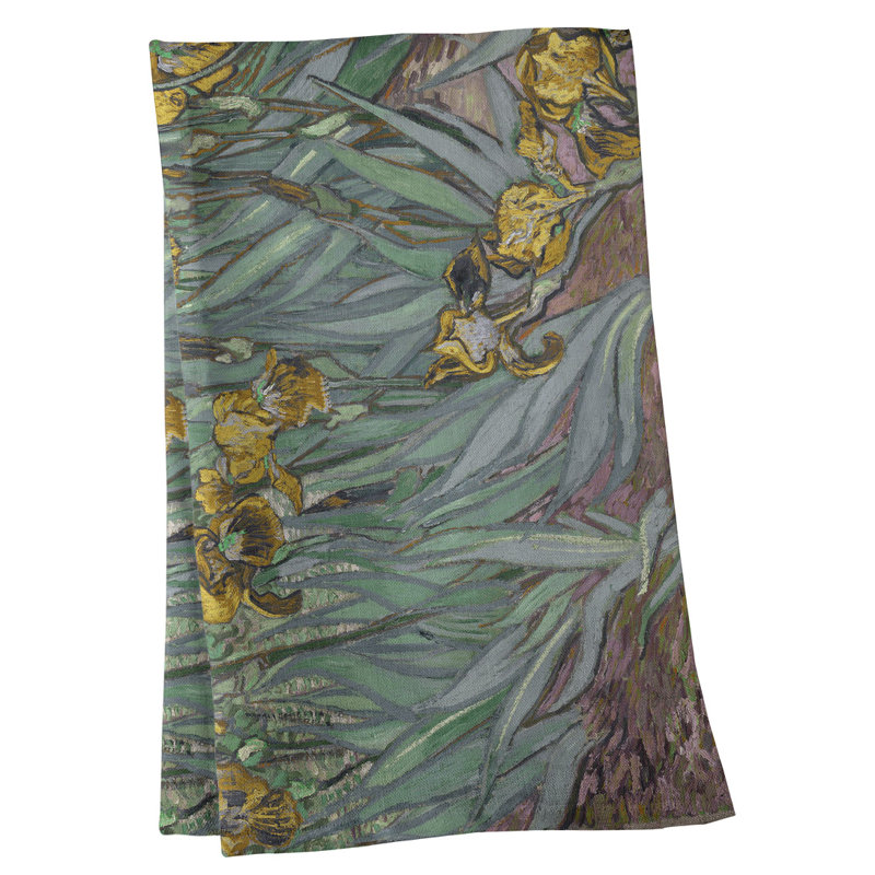 Tea Towel Kitchen Towel, Poly Twill, Light Blue/Yellow