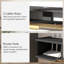 HOMCOM 120 cm Floating TV Unit with Storage Entertainment Media Console Grey