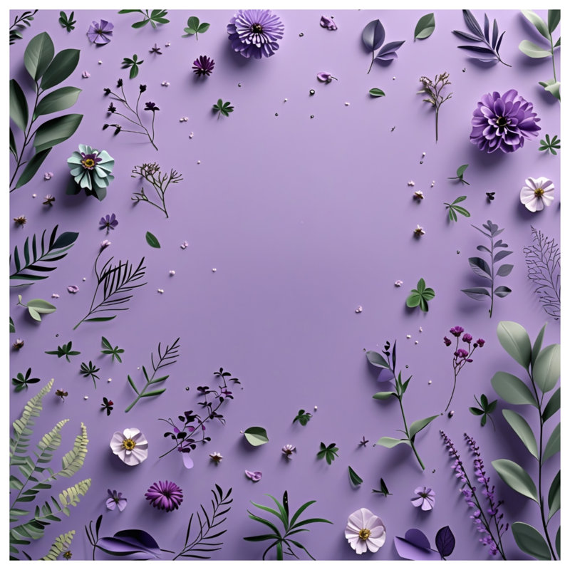 Rideau de douche mauve à motif floral - Boho bohémien, L 70 po x H 84 po
