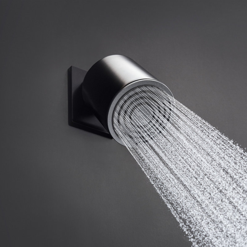 hansgrohe Pulsify S Showerhead 105 1-Jet, 1.75 GPM, Matte Black, 1.75 GPM