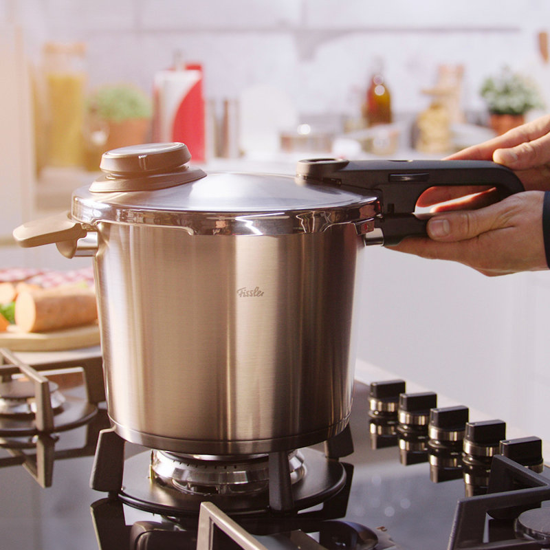 Vitavit® Premium Stovetop Pressure Cooker, 6.3 Qt.