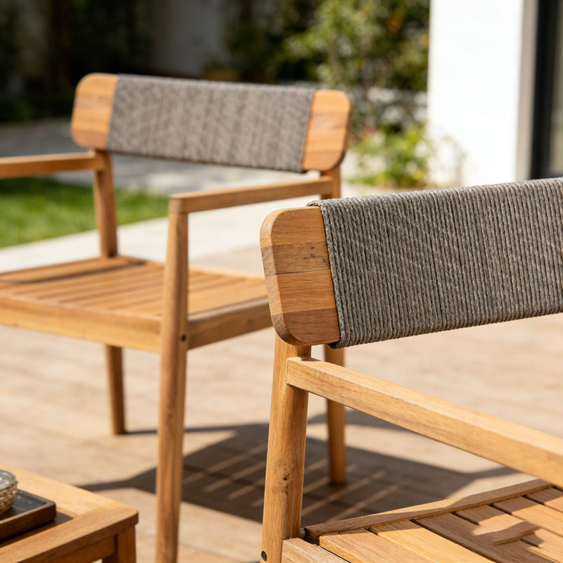 Patio CHAIR, Grey,Teak