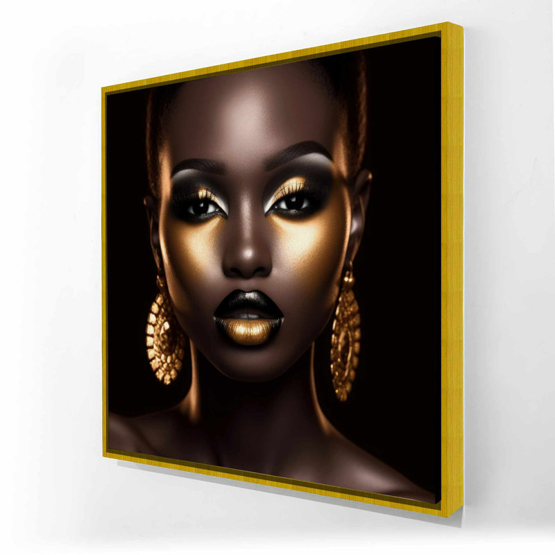 Toile encadrée, beauté africaine figurative | Pierce Gaze