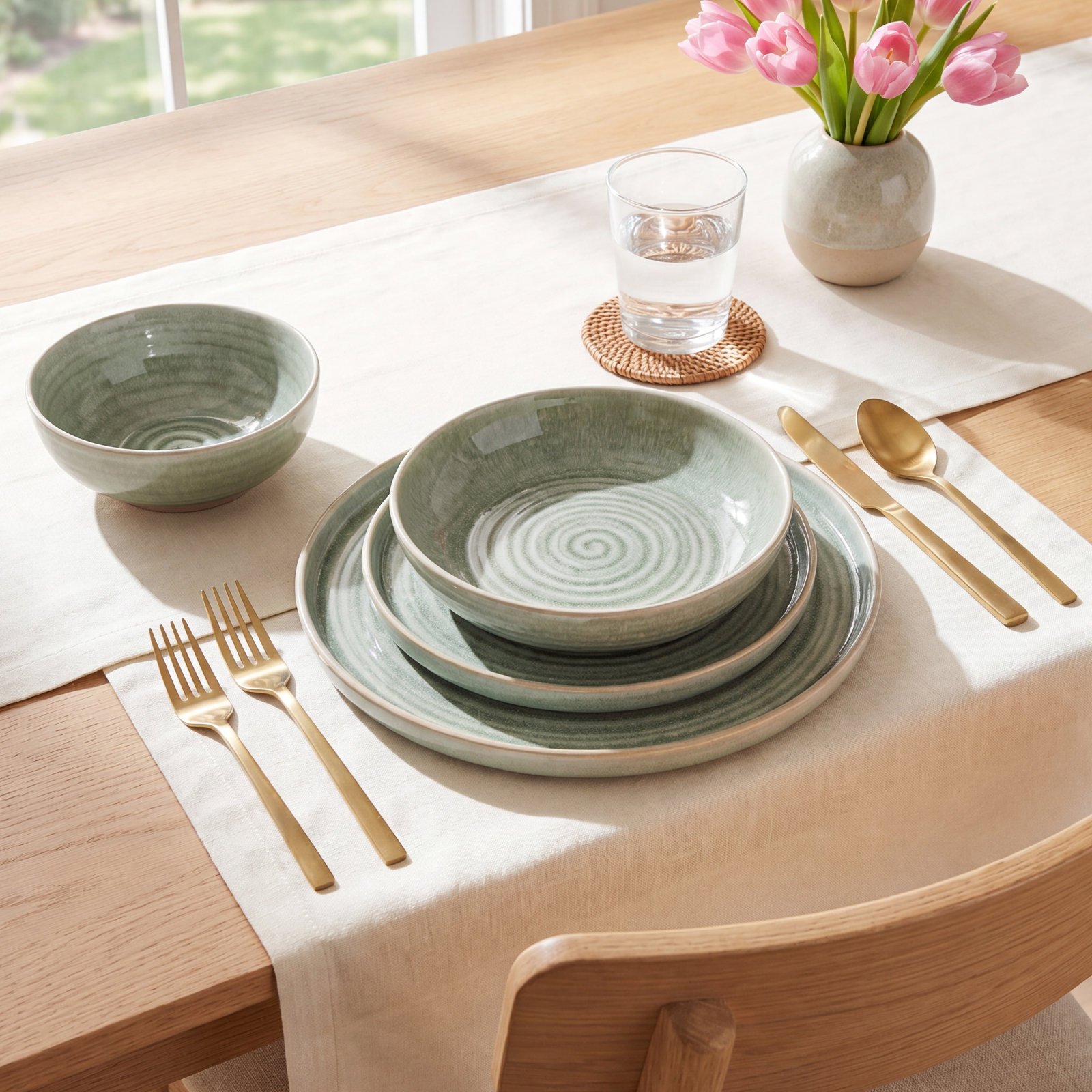 Ceramic Dinnerware Set - Service for 4