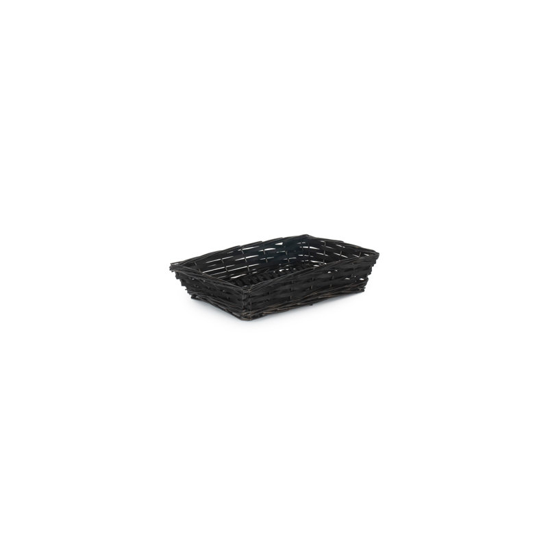 Wicker Tray, Black