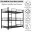 3-Tier Metal Bunk Bed Single Size Iron 1-Piece Bunk Bed White - With Thickened Steel Frame and Guardrails-648293745