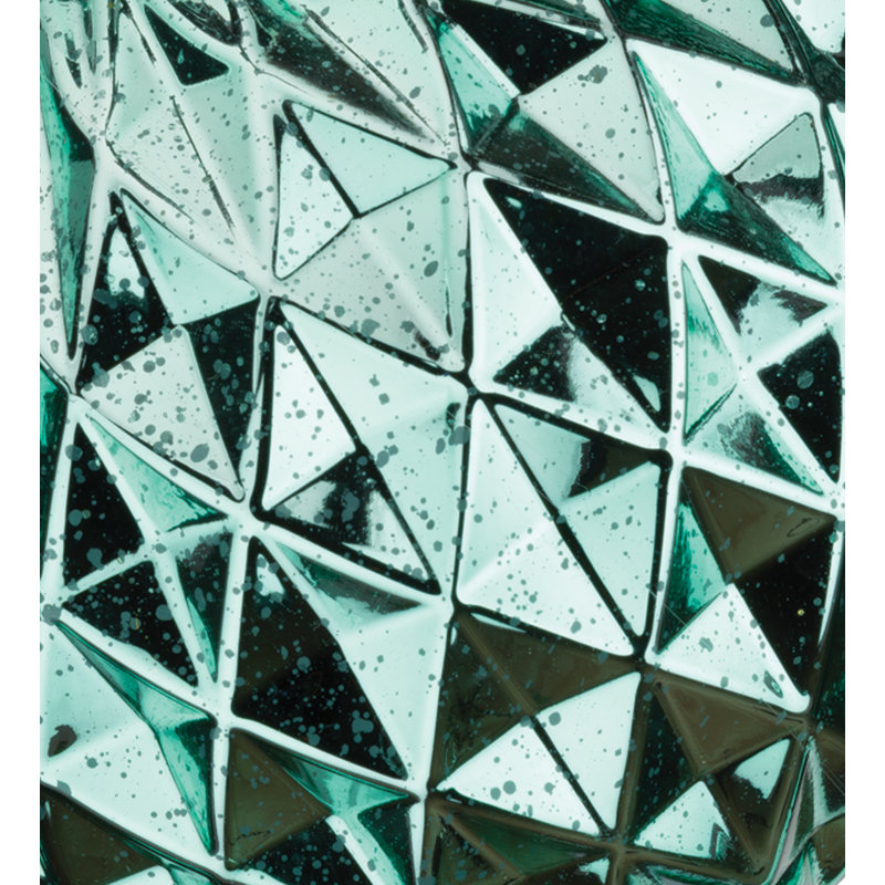 Décoration de table en acrylique à DEL 7 pouces, Bleu sarcelle iridescent
