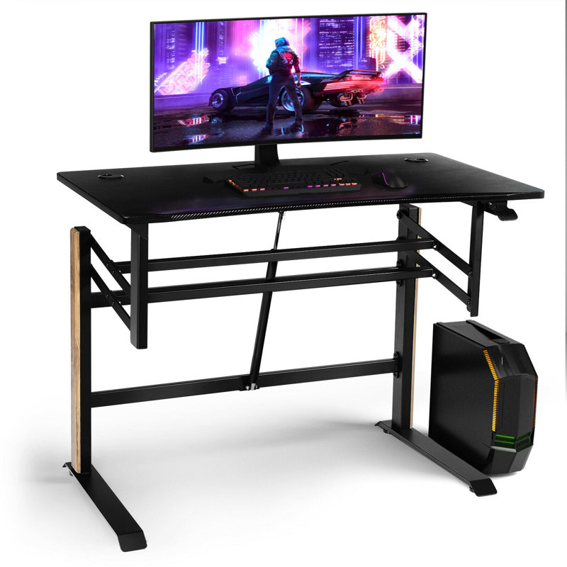 Adjustable Metal Base Standing Desk Converter