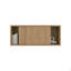 Armoire de rangement murale en chêne naturel