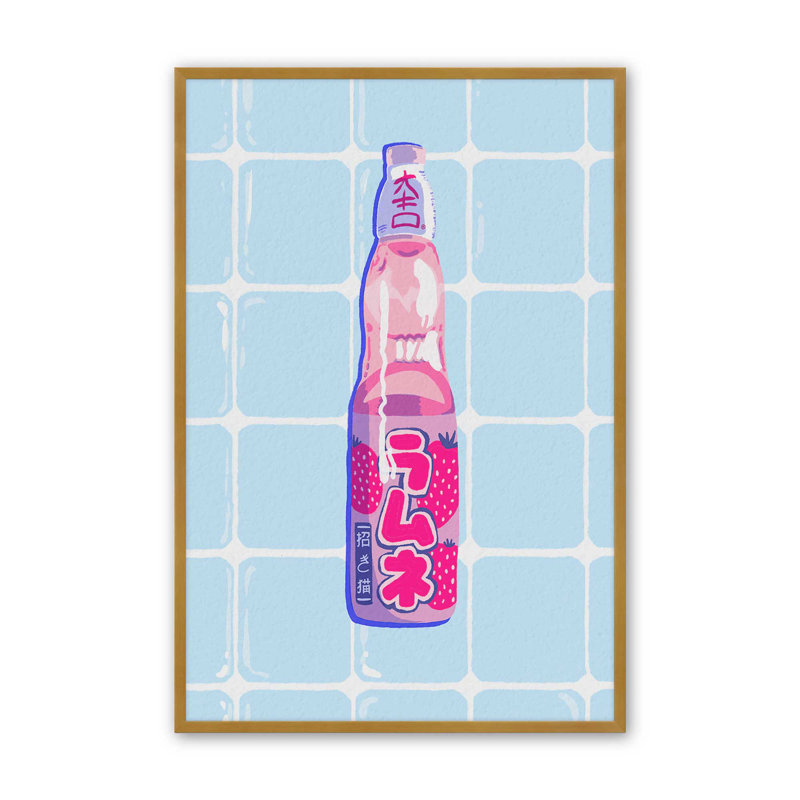 «Kitchen Snacks II» par BigBadMullet, reproduction d'art sur toile, Impression sur cadre ouvert sans papier mat, Doré