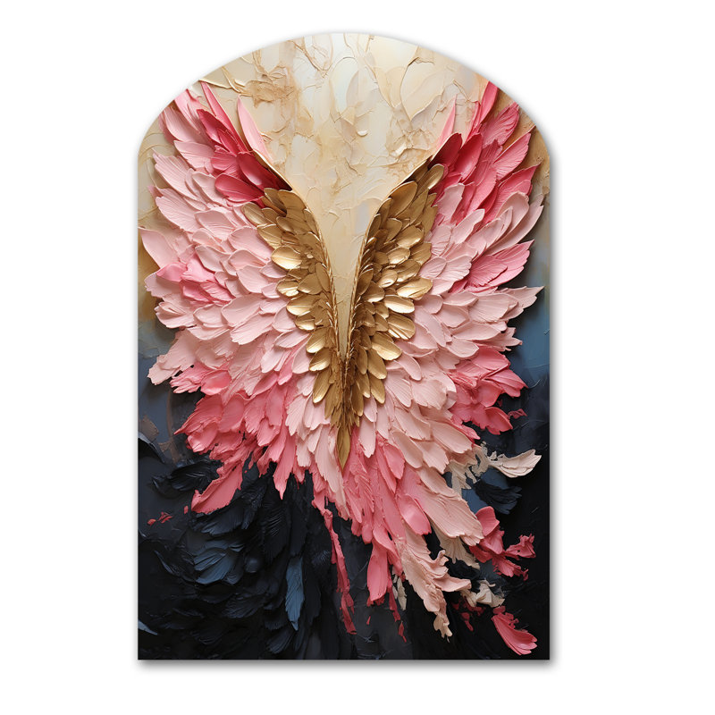 Oneil - Art abstrait en spirale asymétrique, sculpture murale en arche, H 43 po x l 33 po