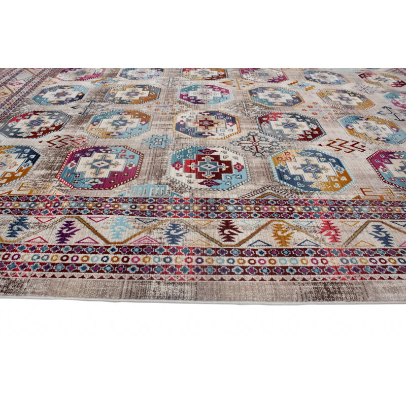 Lucha Geometric Indoor Rug, Runner 2'6" x 10'