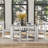 7-Piece Wooden Dining Table Set Mutifunctional Extendable Table With 12" Leaf And 2 Drawers, 6 Dining Chairs With Soft Cushion-1953925451
