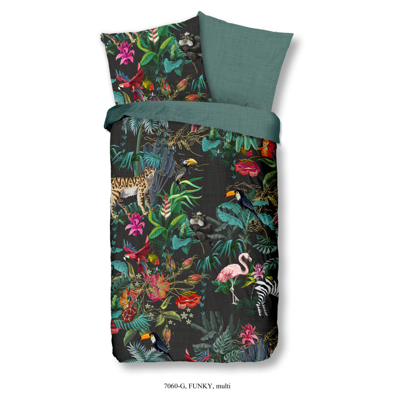 Good Morning, 7060-G, Funky - German Size 155, 135 x 200 cm - 1 Pillowcase 80 x 80 cm