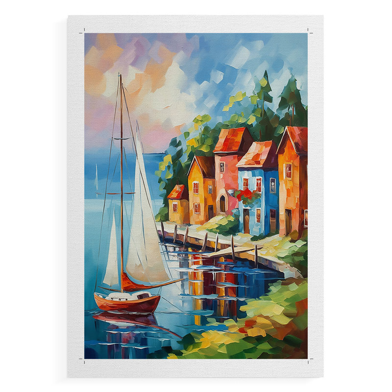 NAUTICAL Series DLVI -Canvas Print Only - NOT FRAMED, 36" H x 24" W