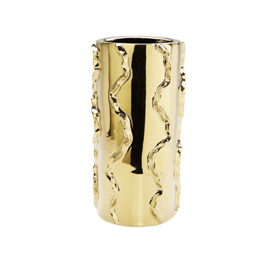 Vase métallique pivotant H 12 po