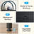 4-Tier Industrial Black Arched Open Bookshelf