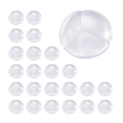 Paquet de 24 protège-coins transparents pour protéger les bords des meubles en PVC avec adhésif puissant pour la sécurité des enfants