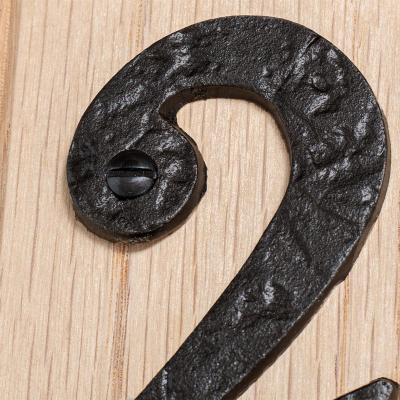 8.7cm H Iron House Number