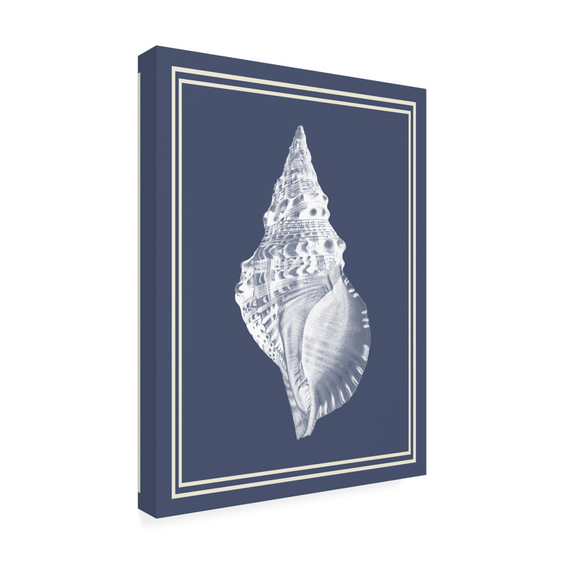 Art sur toile Fab Funky «Mixed Nautical White on Indigo Blue III», H 47 po x l 35 po x P 2 po