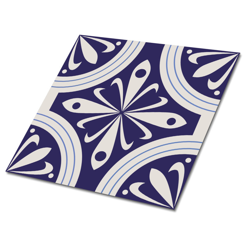 Kiko 30cm W x 30cm L Vinyl Peel and Stick Field Tile