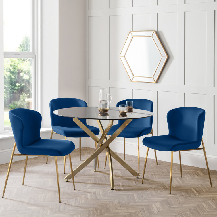 Set of Gerson Round Tables and 4 Harper Dining Chairs