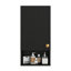 Bathroom Cabinet With Adjustable Shelves, Wall Mounted Storage Rack With Open Shelf, Kitchen, Black