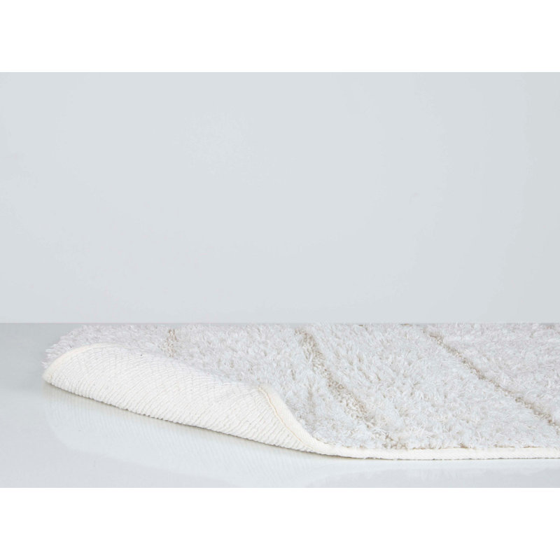 Ensemble de 2 tapis de bain de couleur unie Hazem, Gris clair