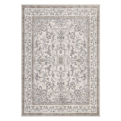 Washable Boho Floral Area Rug – Soft Low Pile, Non-Slip, Mark Resistant Carpet for Living Room, Bedroom, Playroom, Office – Large 9x12ft, Pink Camel, USA