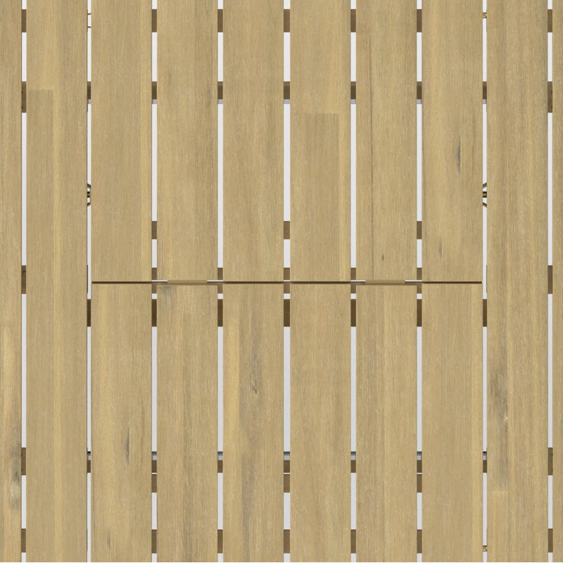 Beachside Light Teak Acacia Wood Extendable Outdoor Dining Table