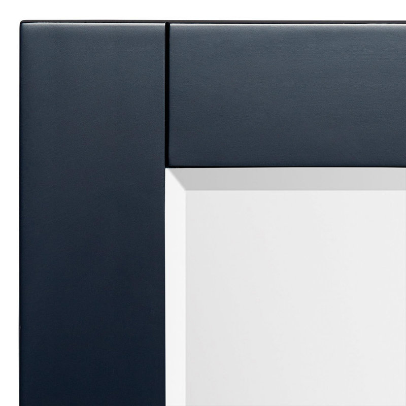 Fallbrook Framed Bathroom Mirror, Midnight Navy Blue, 31.5" x 22.13"
