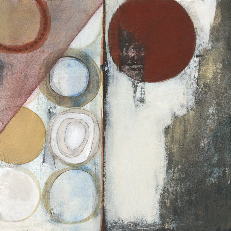 Seven Circles I by Jodi Fuchs - Wrapped Canvas Painting, 30cm H x 30cm W
