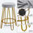 Cedernier Upholstered Counter Stool with Metal Frame-1023919477