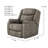 Hercules Genuine Leather Dual Power Wall Recliner-846781892