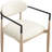 Riccio Vegan Leather Upholstered Dining Arm Chair-6766388-6766377