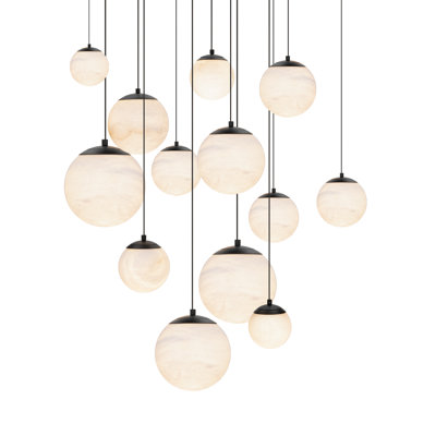 Luminaire suspendu à lumières DEL Poissons