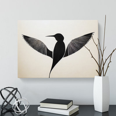 Sparkling Abstract Bird - Wrapped Canvas