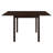 Cappuccino Dining Table with Drop Extension Leaf