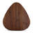 Triangular 2-Piece Walnut Wood Nesting Table