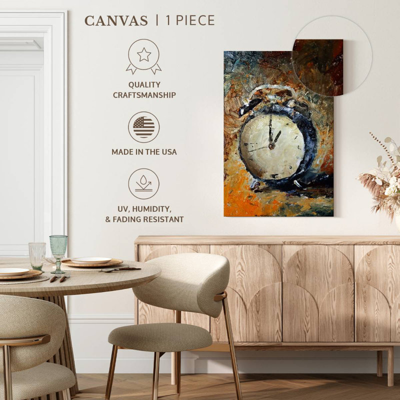 Kerner Abstract Clock, 36" H x 24" W