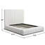 Lit plateforme en velours Kaydence-924372102-923091319