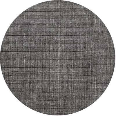 Tapis rayé gris foncé Krahn