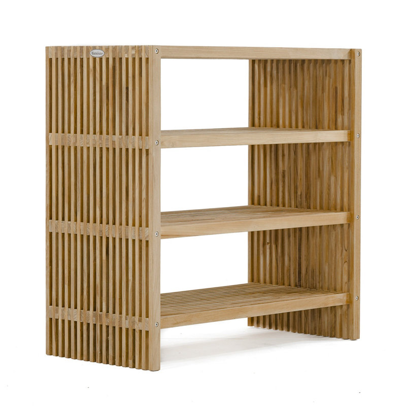 Solid Wood Free-Standing Bathroom Shelves