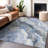 Machine Washable Indoor/Outdoor Cinead ACN1709 Blue Rug-104723746