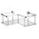 Wall mounted corner shower basket 