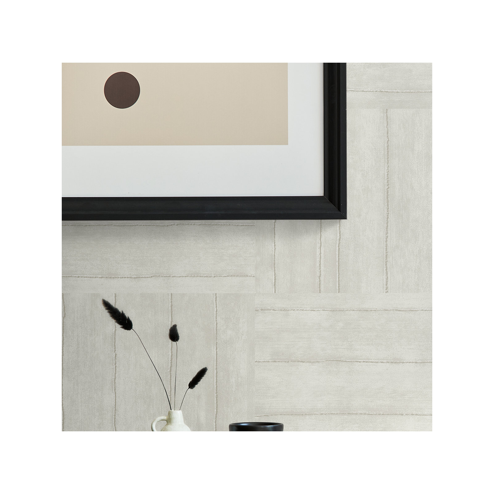 Lianna Geometric Wallpaper, White